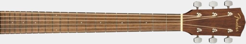 Présentation du manche de la guitare Parlor Fender CP-60S Sunburst