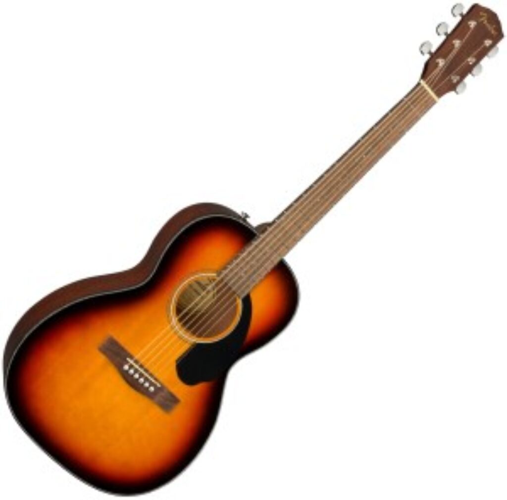 Présentation principale Fender CP-60S Parlor Sunburst