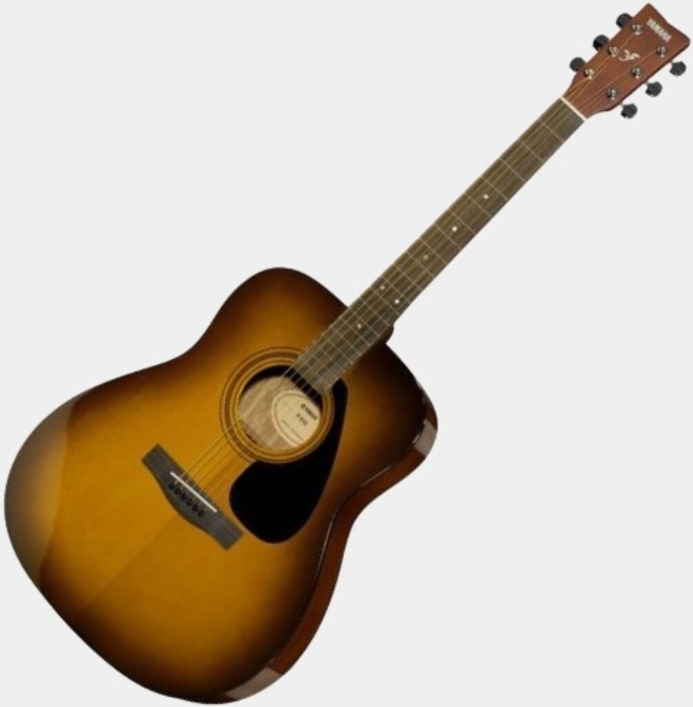 Présentation en détail de la guitare acoustique Yamaha F310 TBS