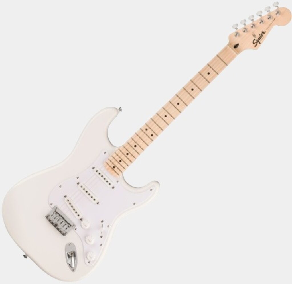Présentation en détail de la guitare électrique Squier Sonic Strat HT Arctic White