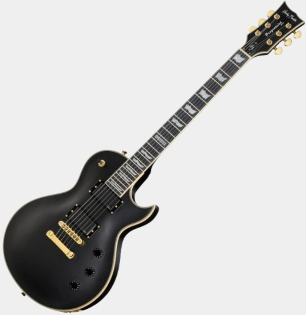 Exemple d'idée cadeau pour guitariste guitare électrique Harley Benton SC-1000-SBK Progressive Line
