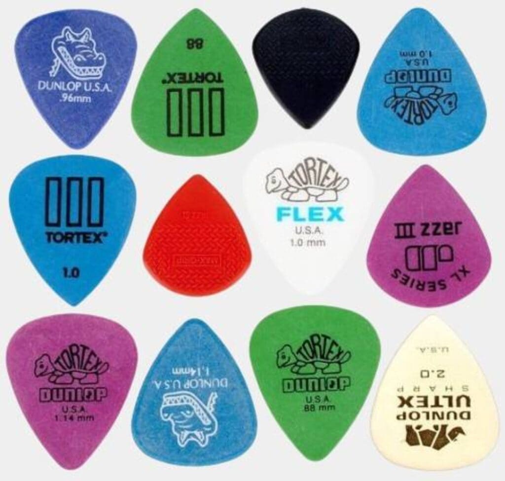 Présentation d'une idée cadeau pour guitariste les médiators Dunlop Electric Pick Variety Pack