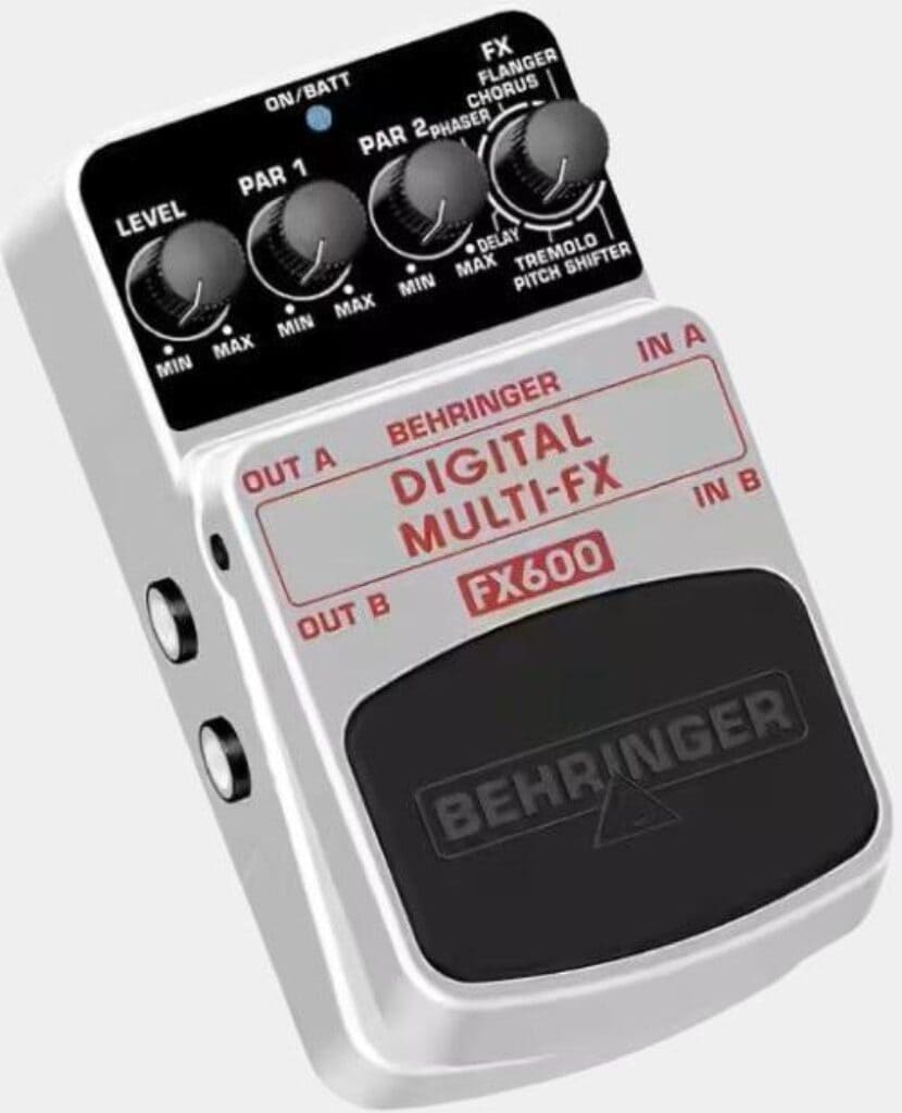 Présentation en détail de la pédale multi-effets électrique Behringer FX 600
