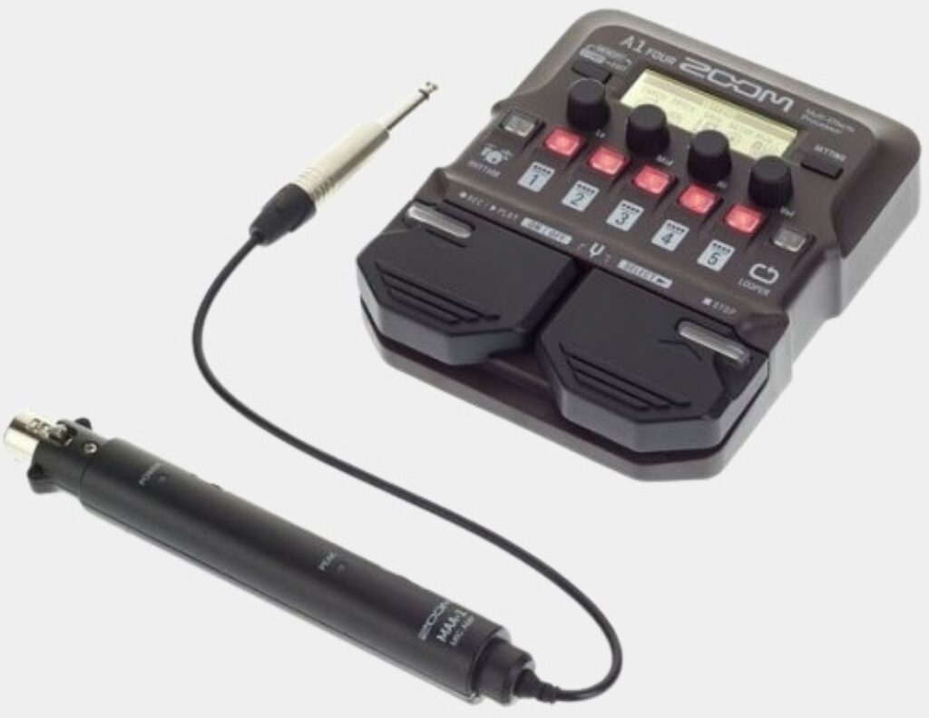 Présentation en détail de la pédale multi-effets acoustique Zoom A1 Four Acoustic