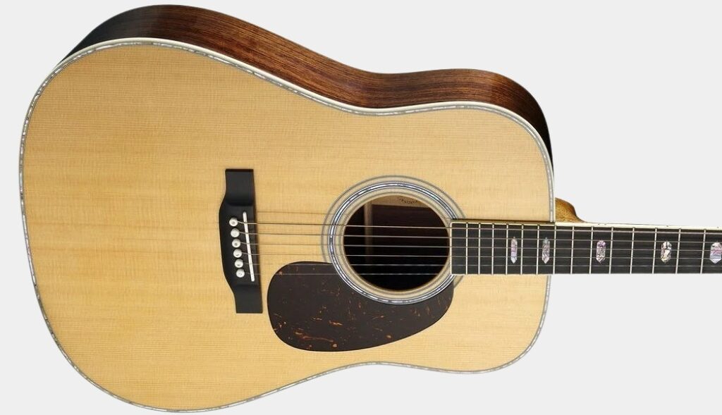 Présentation en détail de la caisse de la guitare acoustique Martin D-41