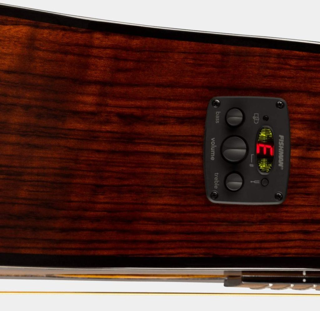 Présentation du préampli Fishman CD1 de la Fender CD-140SCE All-Mahogany