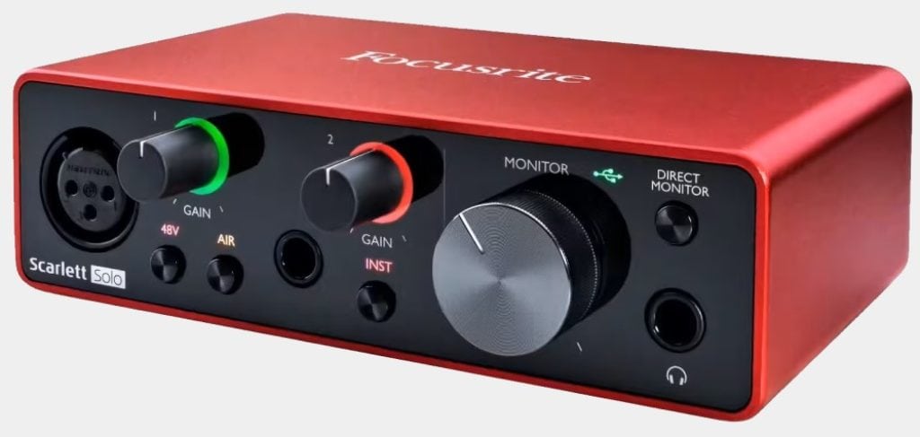 Présentation du Focusrite Scarlett Solo pour enregistrer une guitare acoustique