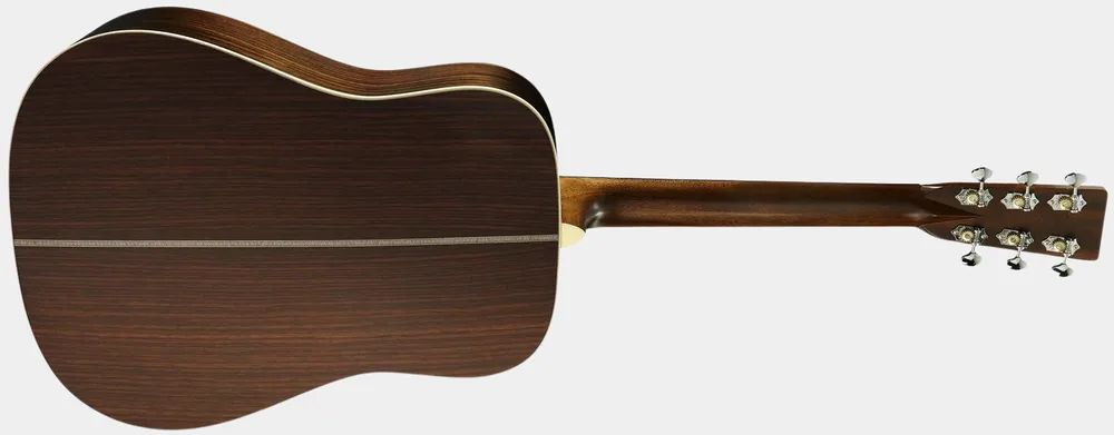 Présentation de dos de la guitare électro-acoustique Martin HD28