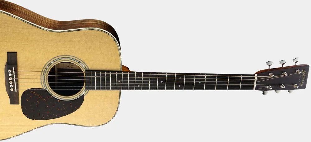 Présentation du manche de la guitare électro-acoustique Martin HD28